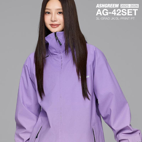 ASHGREEM (アッシュグリーム) 【予約商品】 25-26 スノーボードウェア 上下セット 3レイヤ フルシーム グラデーション ジャケット AG-42SET 耐水圧30000mm スノーウェア スノボウェア スキーウェア スノボーウェア 上下2点セット セットアップ パンツ メンズ レディース 新作